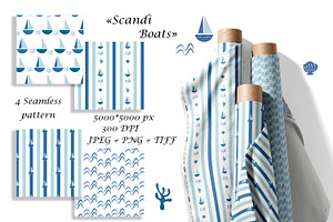 Scandinavian Kids Seamless Patterns