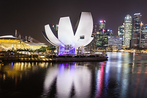 Singapore city skyline, a Photo by saiko3p