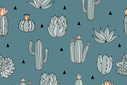 Cactus Pattern, a Background Graphic by OrcaJs (Thumbnail 4 of 4)