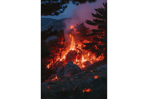 The spreading forest fire's front, a Nature Photo by ZinetroN