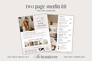 Influencer Media Press Kit, a Resume Template by thebrandcove (Thumbnail 1 of 10)