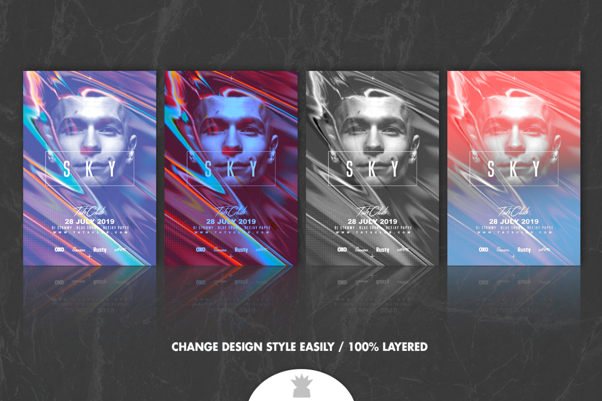 SKY Flyer Template, a Flyer Template by OVNI-TEMPLATES (Photo 3 of 4)