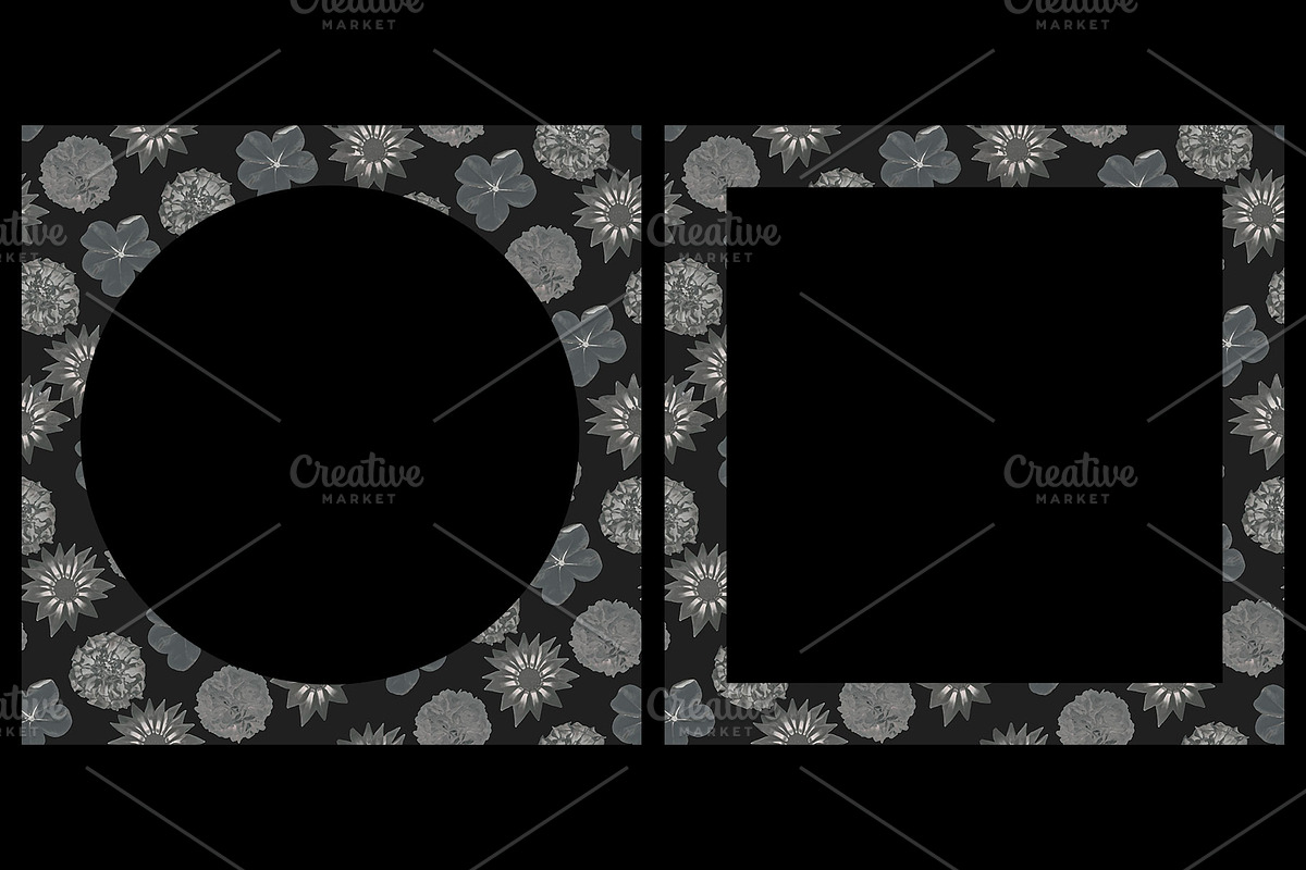 Seamless Pattern Dark Floral Kit, a Pattern Graphic by DanFLCreativo (Photo 4 of 5)