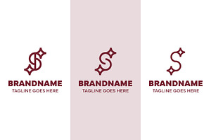 Letter S Star Luxury Simple Logo, a Branding & Logo Template by Pray Art Design Studio