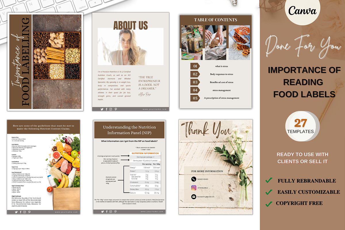 Importance of Reading Food Labels, a Books & Magazine Mockup by Millennials Marketing (Photo 1 of 7)