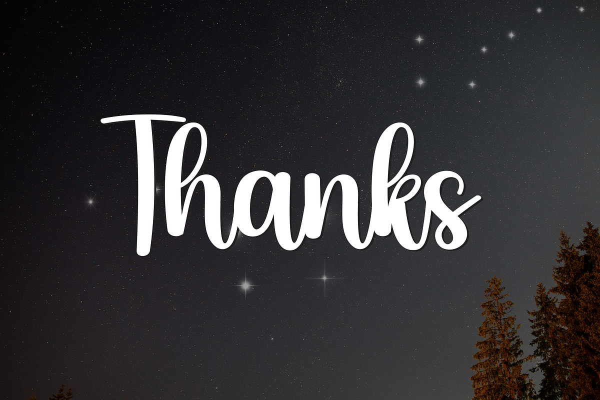 Starnight | Script Font, a Handwritten Font by Scratchones (Photo 8 of 8)