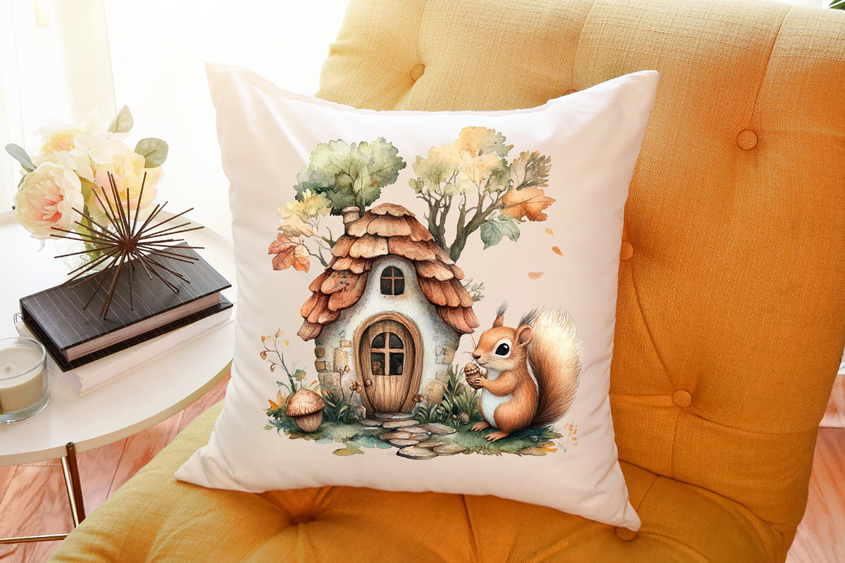 Autumn Squirrels Clipart, an Illustration by Sublimation Artist (Photo 6 of 6)