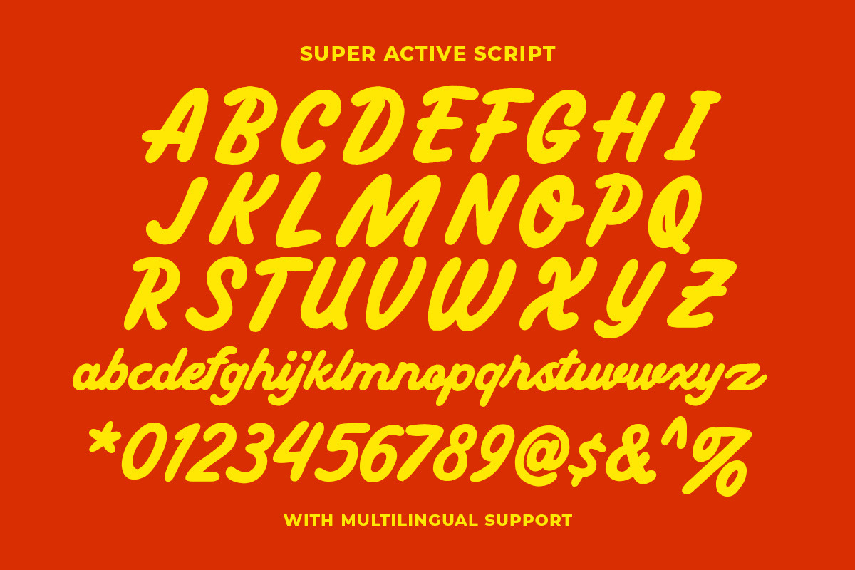 Super Active Nostalgic Font Duo, a Script Font by Letterhend Studio (Photo 3 of 10)