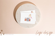 Photo Camera Watercolor Set, an Illustration by natalisart (Thumbnail 6 of 7)