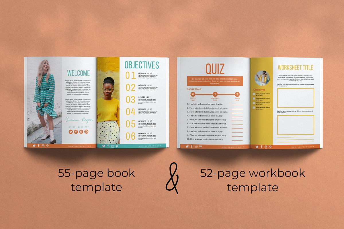 Canva Template for Ebook Workbook, a Templates & Theme by Miri Campbell