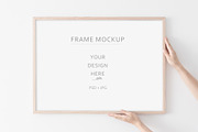 Wooden Frame Mockup Bundle., a Print Template by Kate Roubin (Thumbnail 6 of 9)