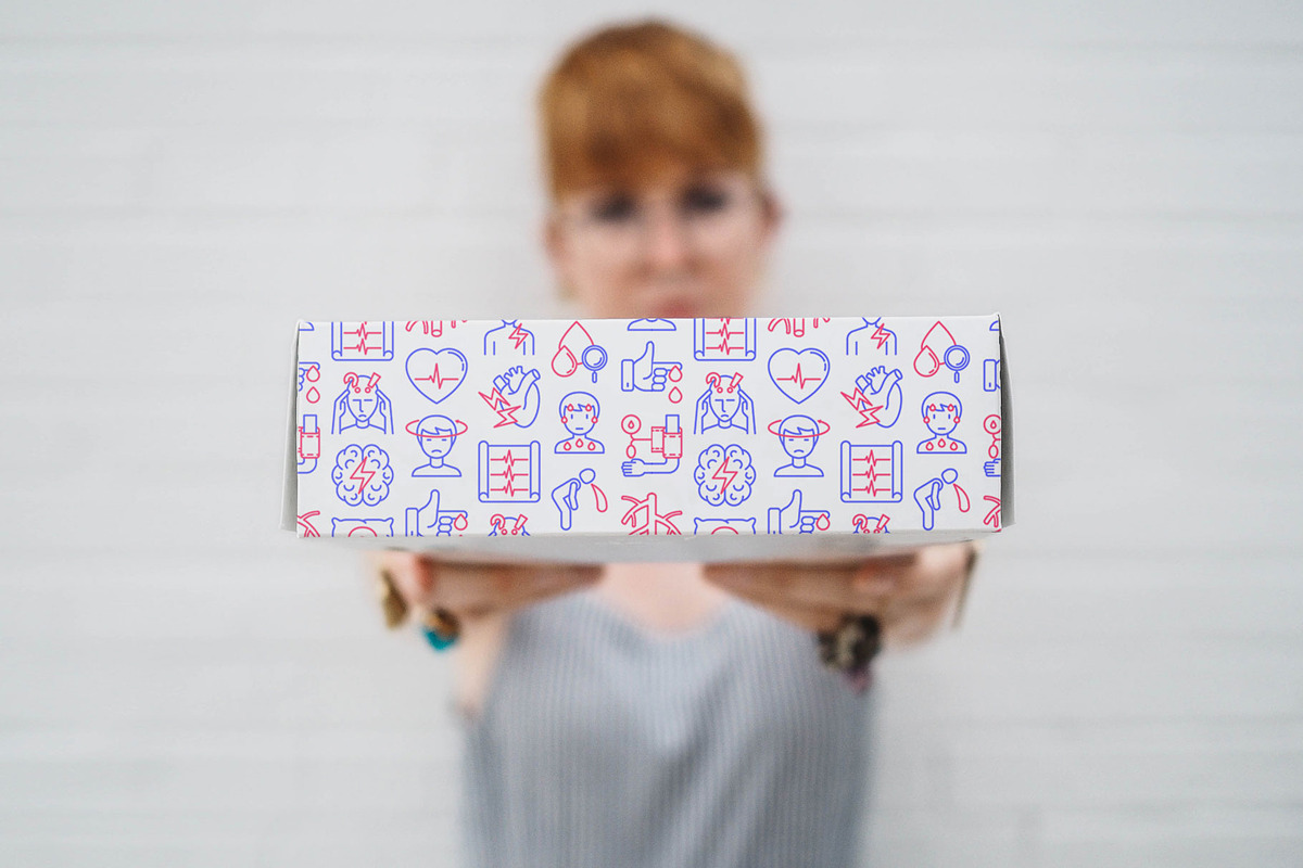 Heart Attack Patterns Collection, a Pattern Graphic by Alex Blogoodf (Photo 4 of 9)