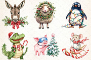 Funny Christmas Animals, an Illustration by DreamCafeArt (Thumbnail 4 of 7)