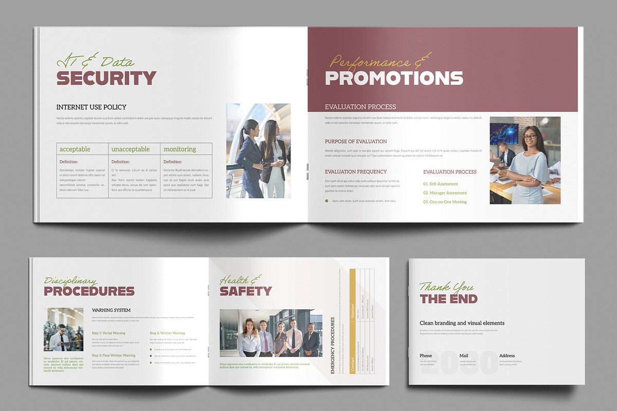 Editable Human Resources Handbook preview 6