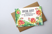 Floral Christmas Greeting Card, a Card Template by graphicforest (Thumbnail 2 of 2)