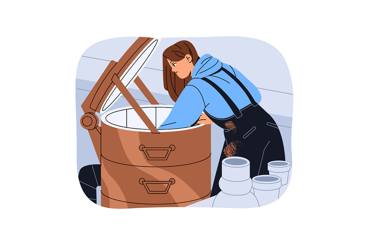 People do ceramics, pottery workshop, a Person Illustration by PaperTrident (Photo 9 of 10)