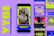 VYBE – Festival Instagram Template, a Social Media Template by Nenjo Studio (Thumbnail 4 of 5)