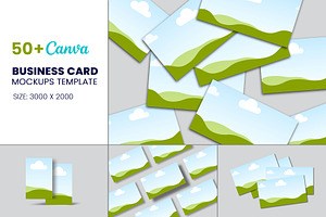 Canva Fram Business Card Mockups, a Product Mockup by Waliullah Solutions