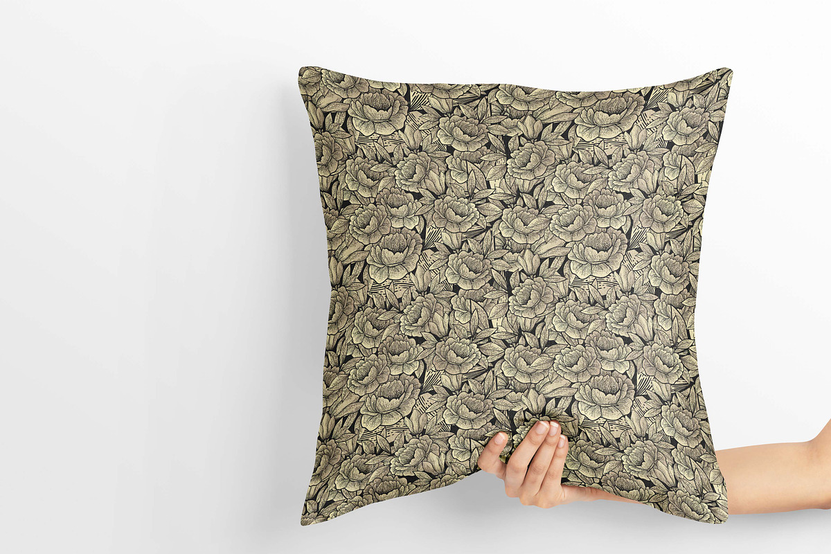 engraving hand drawn botanical, a Pattern Graphic by AAN Seamless Shop (Photo 2 of 4)