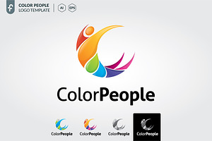 Color people logo template