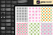 Procreate Floral Geometric Seamless, a Brush Add-On by DrawingStoryShop (Thumbnail 3 of 6)