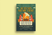 Green Autumn Music Fest Flyer, a Flyer Template by megarez (Thumbnail 1 of 3)