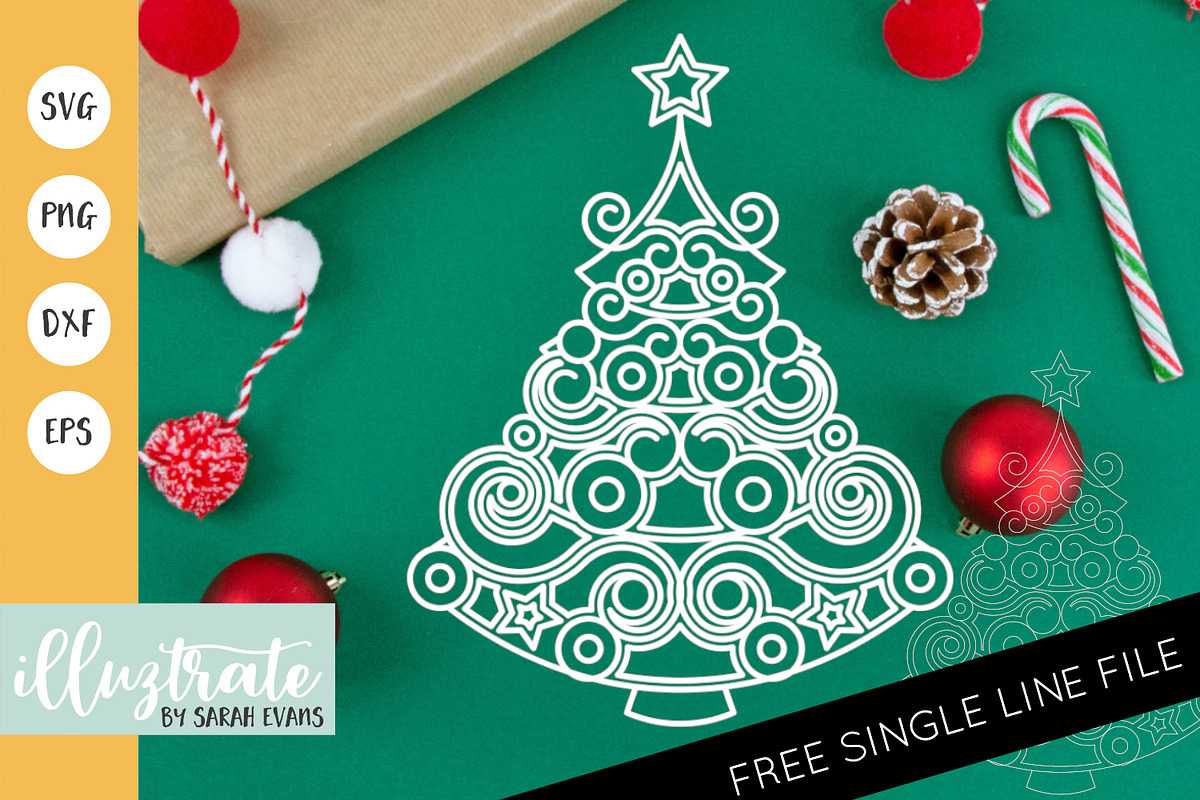 Christmas Mandala Bundle SVG Files, an Illustration by illuztrate (Photo 12 of 12)