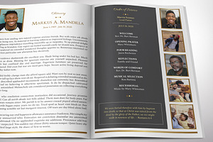 Kings Funeral Program Indesign