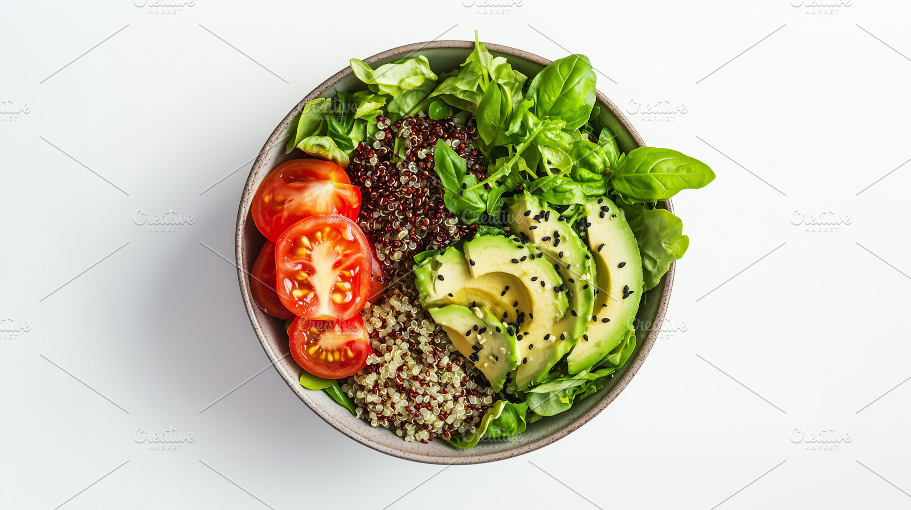 Vibrant and healthy bowl with sliced, a Food & Drink Photo by MistyDay