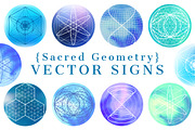 {Sacred Geometry} Vector SIGNS, an Object Graphic by ekaart (Thumbnail 1 of 4)
