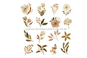 watercolor vintage flower clipart, an Illustration by beatriceviyiwi (Thumbnail 3 of 3)