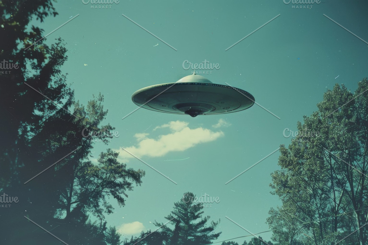 97 UFO objects flying in the sky, a Transportation Photo by Handmadefont (Photo 19 of 101)