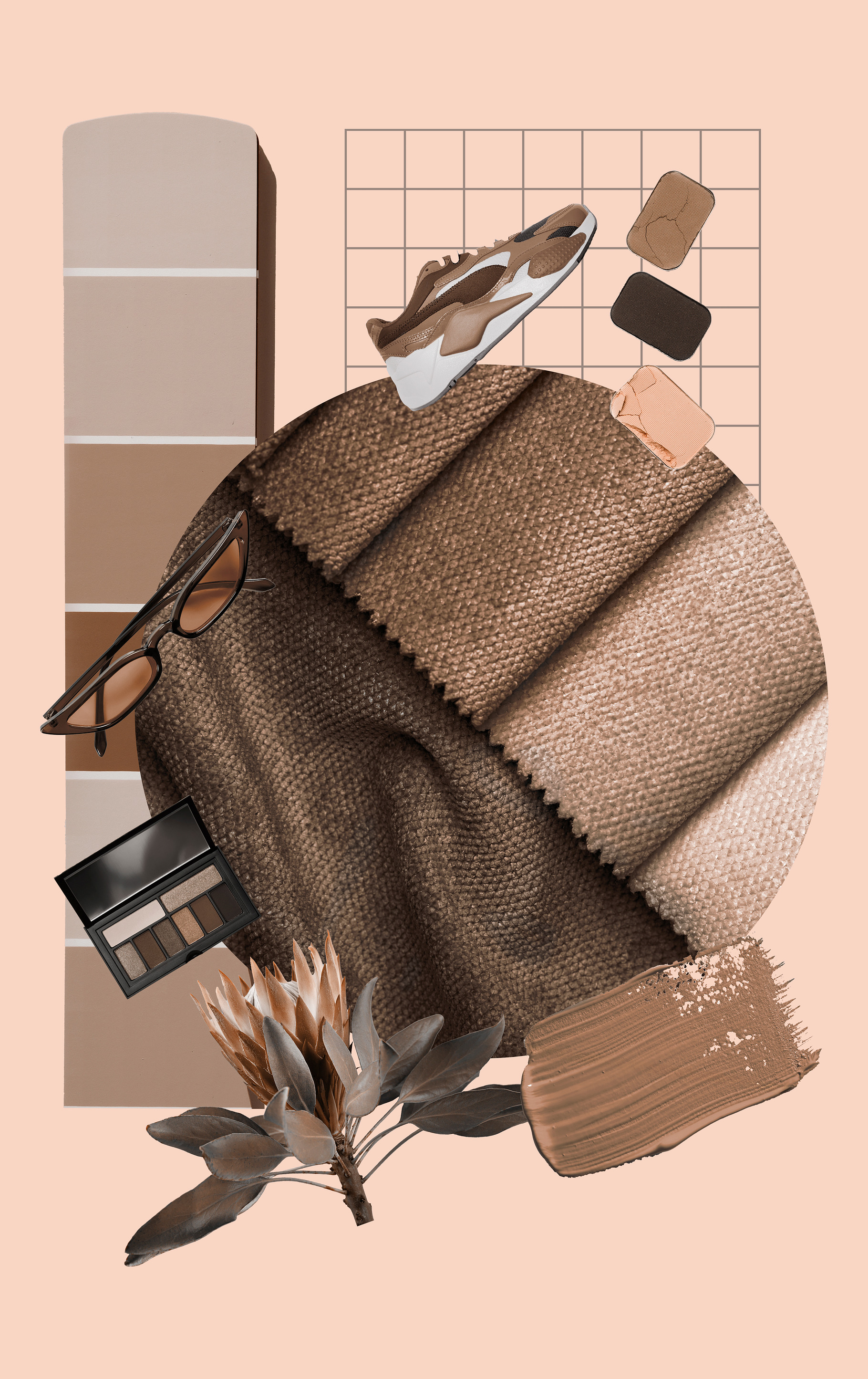 Collage of PANTONE Mocha Mousse, a Photo by Alim Yakubov