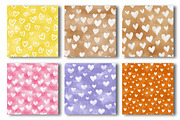 Valentine Hearts Digital Paper, an Illustration by OK Design (Thumbnail 2 of 3)