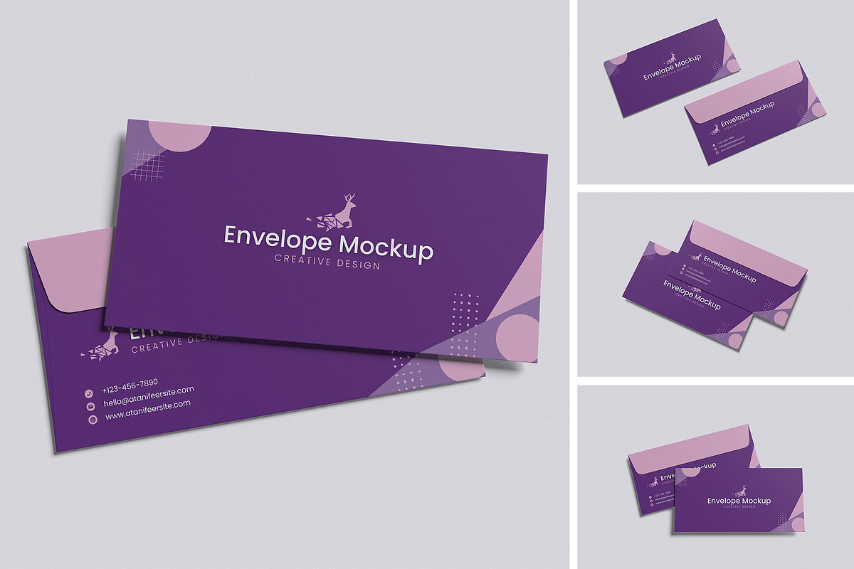 Envelope Mockup, a Merchandise Mockup by Pikachudesign (Photo 1 of 5)