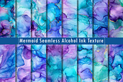 Mermaid Seamless Alcohol Ink Texture, a Texture Graphic by Dream Creation (Thumbnail 1 of 7)