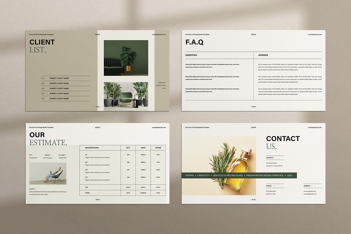 Services and Pricing Guide Template, a Presentation Template by TemplatesForest (Photo 5 of 5)