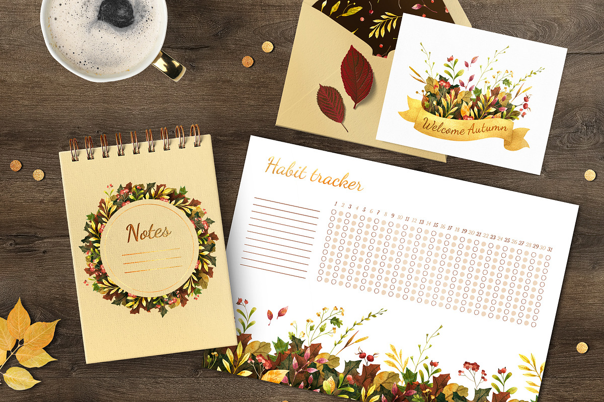 Autumn leaves. Fall clipart, an Object Graphic by Valin Malin (Photo 5 of 5)