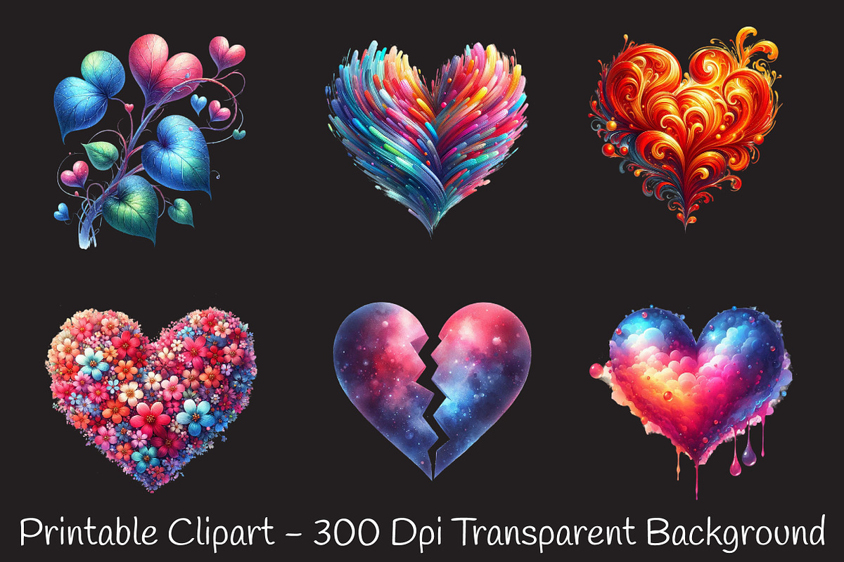 Heart Watercolor Clipart, an Illustration by RobertsArt (Photo 8 of 8)