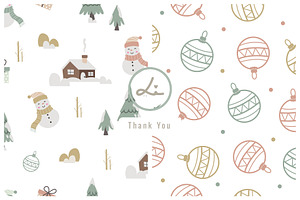 Cute winter christmas pattern