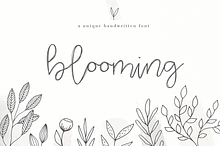 Blooming - Handwritten Font