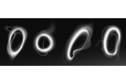 Smoke rings set isolated on, an Illustration by art PVP - market