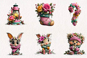 Pink Christmas clipart, a Seasonal Illustration by CreationArt (Thumbnail 2 of 7)