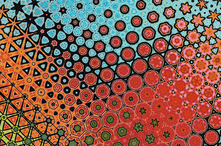 Abstract colorful geometric, an Abstract Photo by ariadna de raadt