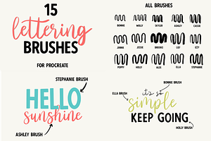 LETTERING BRUSH BUNDLE For Procreate