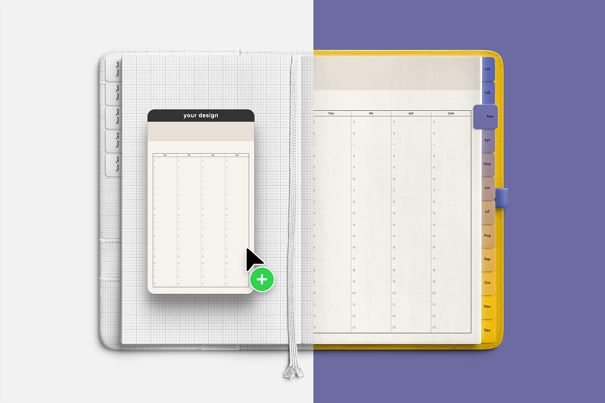 Saffron Planner Mockup Open, a Product Mockup by Custom Scene (Photo 6 of 10)