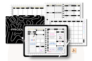 Black Dark Mode Life Digital Planner, a Stationery Template by Tas Creative Studio (Thumbnail 8 of 8)