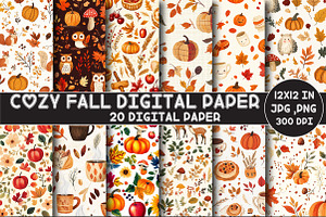 Cozy Fall Digital Paper