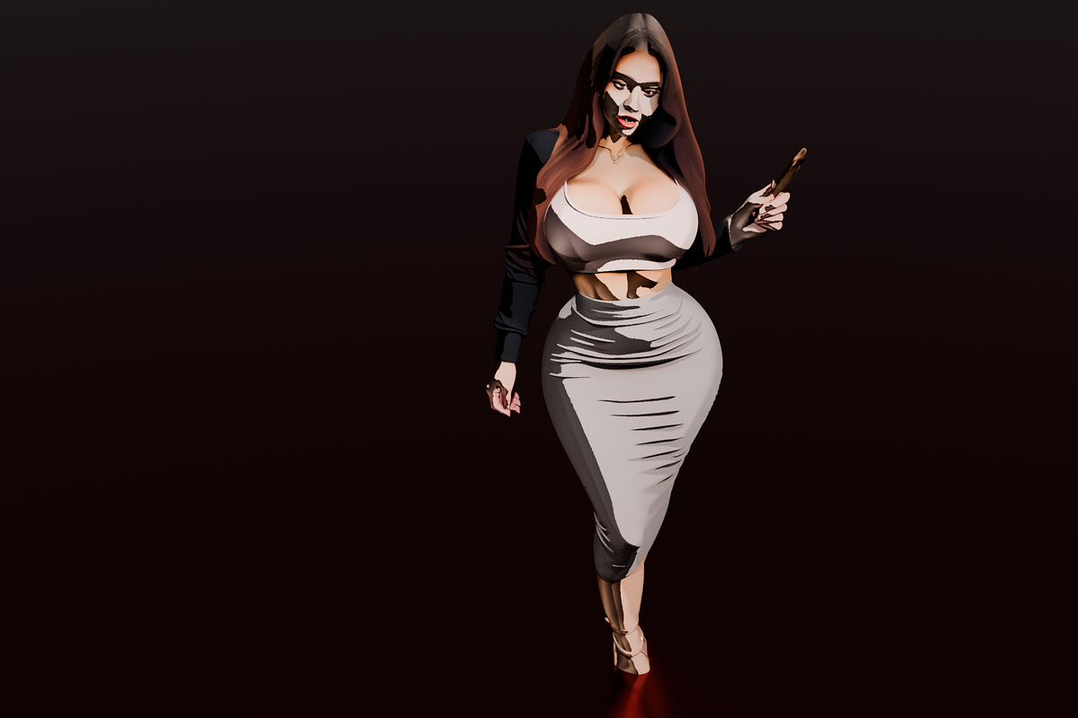 High Form Elegant Female Character, a Characters & Person 3D Model by Temer (Photo 3 of 8)