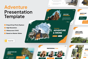 Adventure & Hiking Google Slide, a Presentation Template by SquidPixey